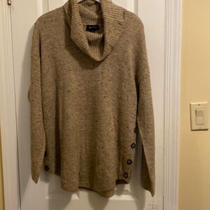 Cowl neck sweater size L
